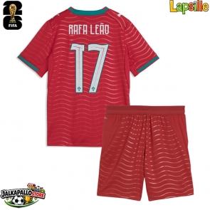 Portugali Rafael Leao #17 Kotipaita Lapsille MM-kisat 2026 Lyhythihainen (+ shortsit)